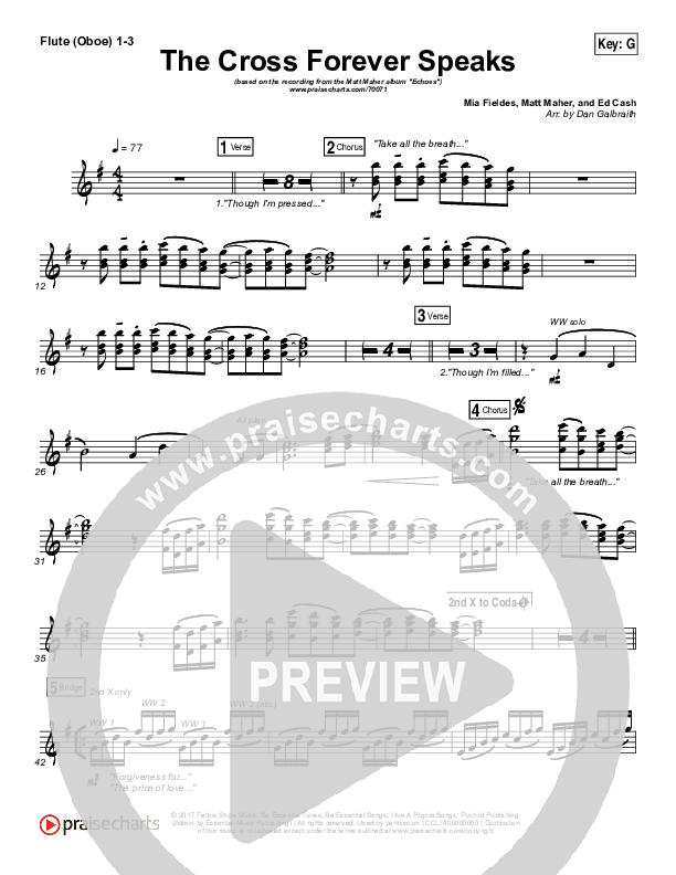 The Cross Forever Speaks Wind Pack (Matt Maher)