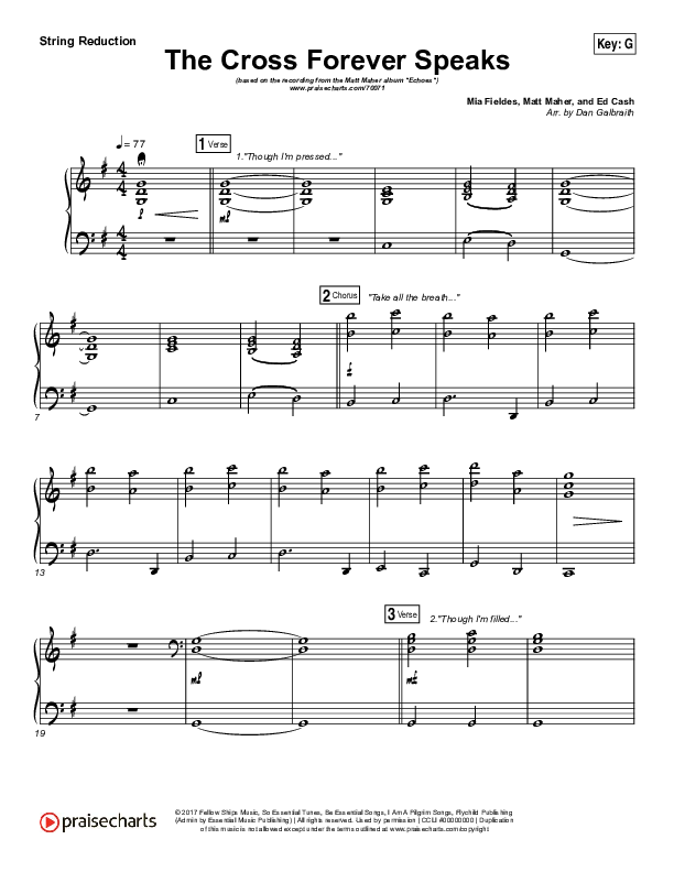 The Cross Forever Speaks String Pack (Matt Maher)