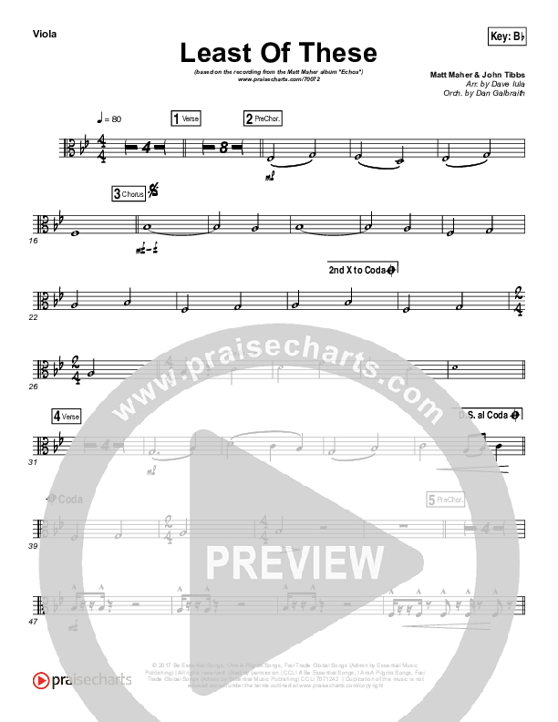 Least Of These Viola (Matt Maher)