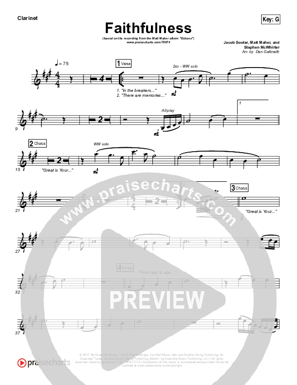 Faithfulness Wind Pack (Matt Maher / Iron Bell Music)