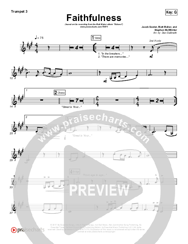 Faithfulness Trumpet 3 (Matt Maher / Iron Bell Music)