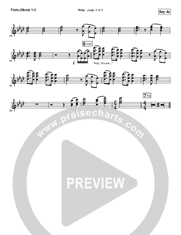 Holy Flute/Oboe 1/2/3 (Matt Maher)