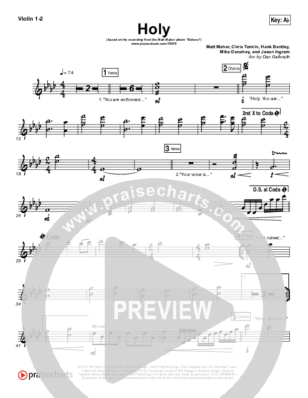 Holy Violin 1/2 (Matt Maher)