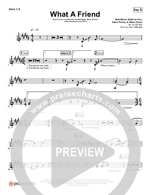 What A Friend Brass Pack (Matt Maher)