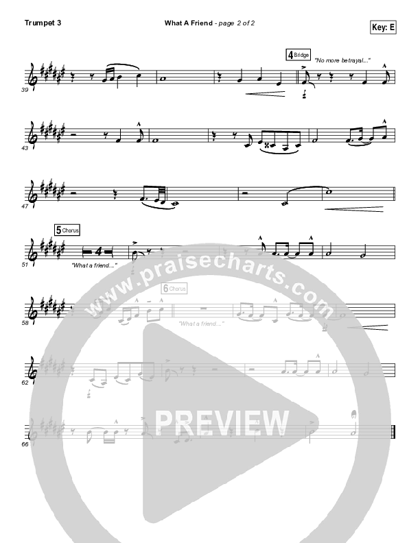 What A Friend Trumpet 3 (Matt Maher)