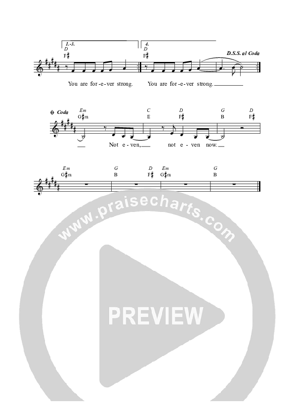 Not Even Now Lead Sheet (Alisa Turner)