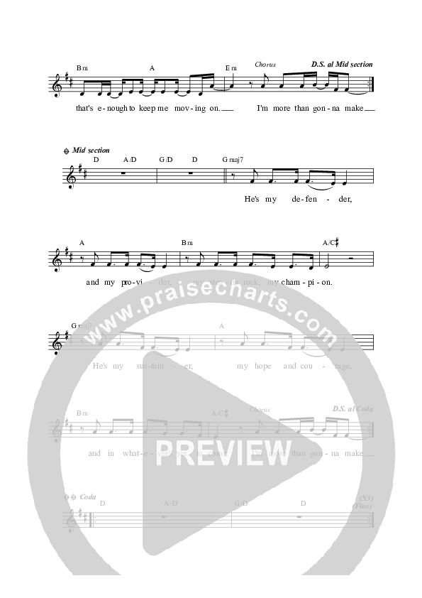 More Than Gonna Make It Lead Sheet (Alisa Turner)