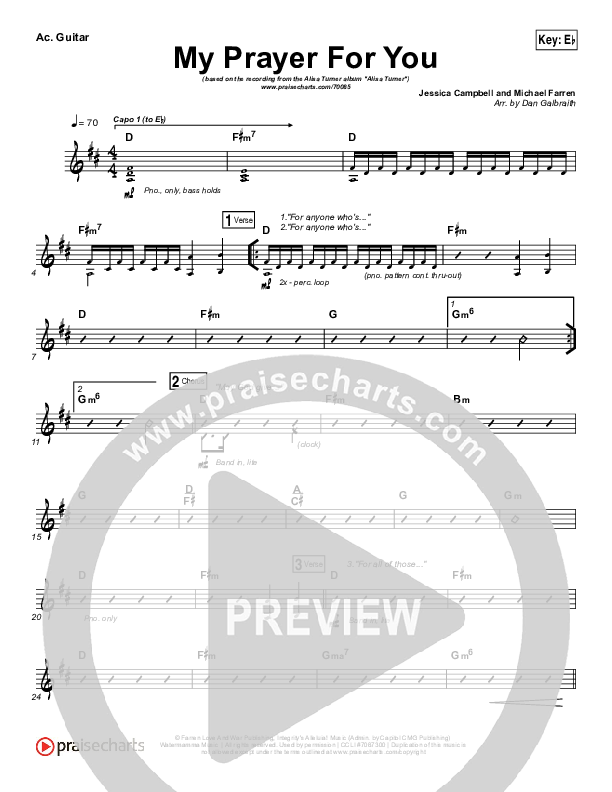 My Prayer For You Acoustic Guitar (Alisa Turner)