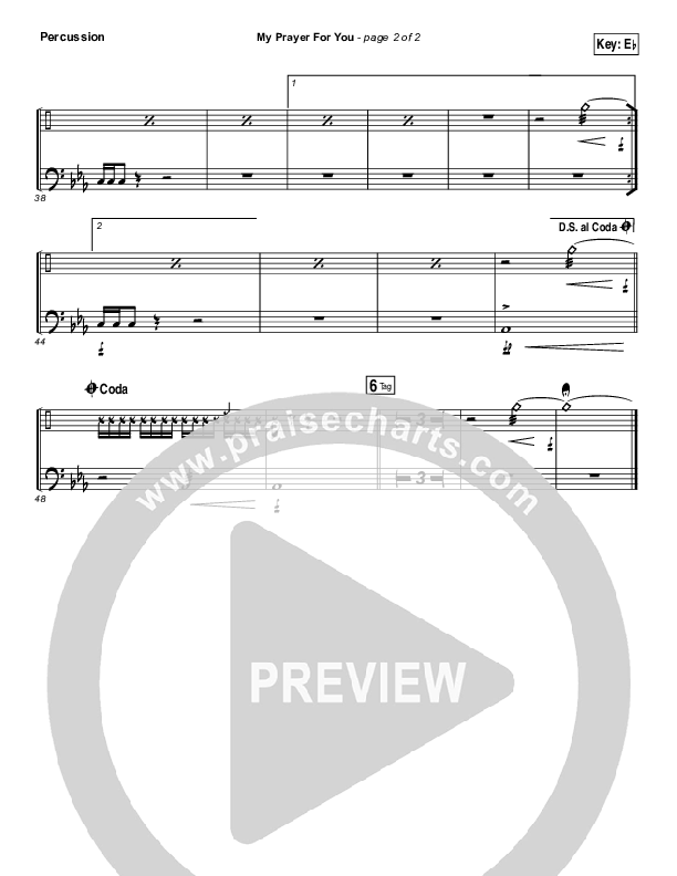 My Prayer For You Percussion (Alisa Turner)