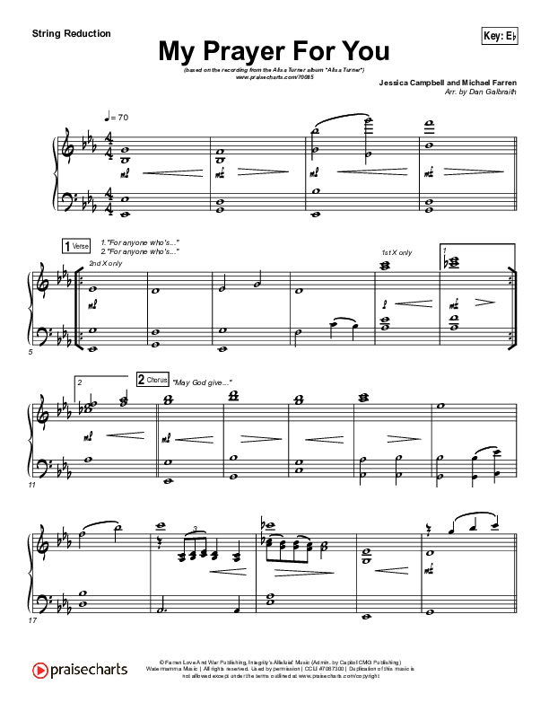My Prayer For You Synth Strings (Alisa Turner)