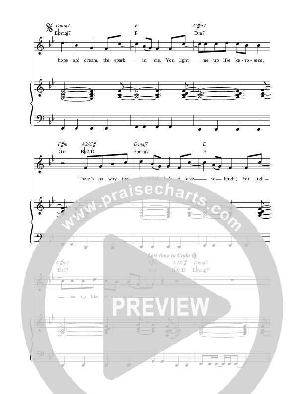 Kerosene Piano/Vocal & Lead (MDSN)