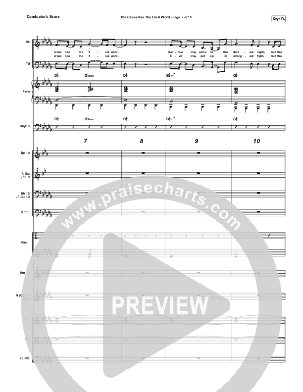 The Cross Has The Final Word Conductor's Score (The Belonging Co / Henry Seeley)