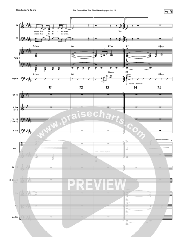 The Cross Has The Final Word Conductor's Score (The Belonging Co / Henry Seeley)