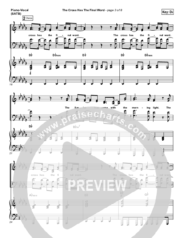 The Cross Has The Final Word Piano/Vocal (SATB) (The Belonging Co / Henry Seeley)