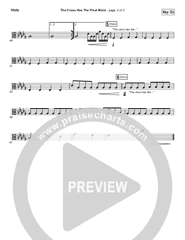 The Cross Has The Final Word Viola (The Belonging Co / Henry Seeley)