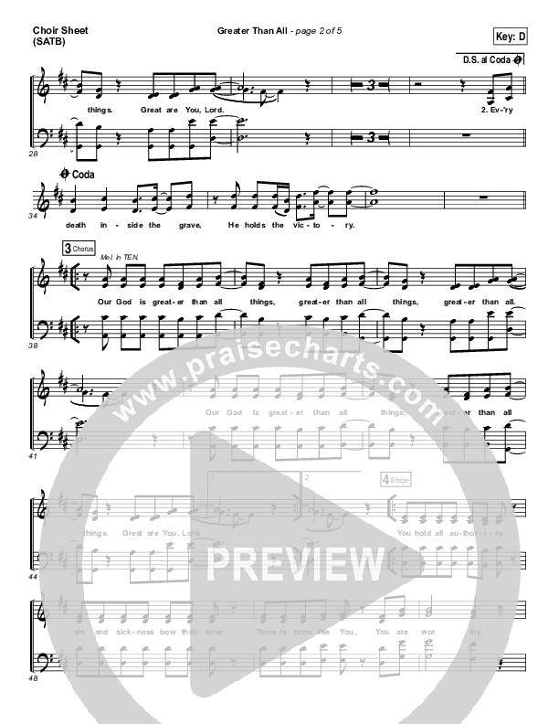 Greater Than All Choir Sheet (SATB) (The Belonging Co / Henry Seeley)
