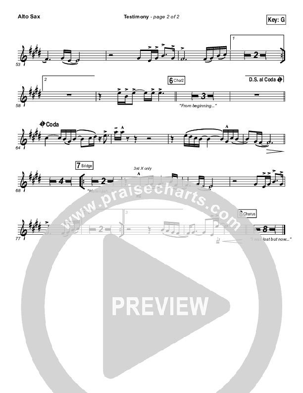 Testimony Alto Sax (The Belonging Co / Cody Carnes)