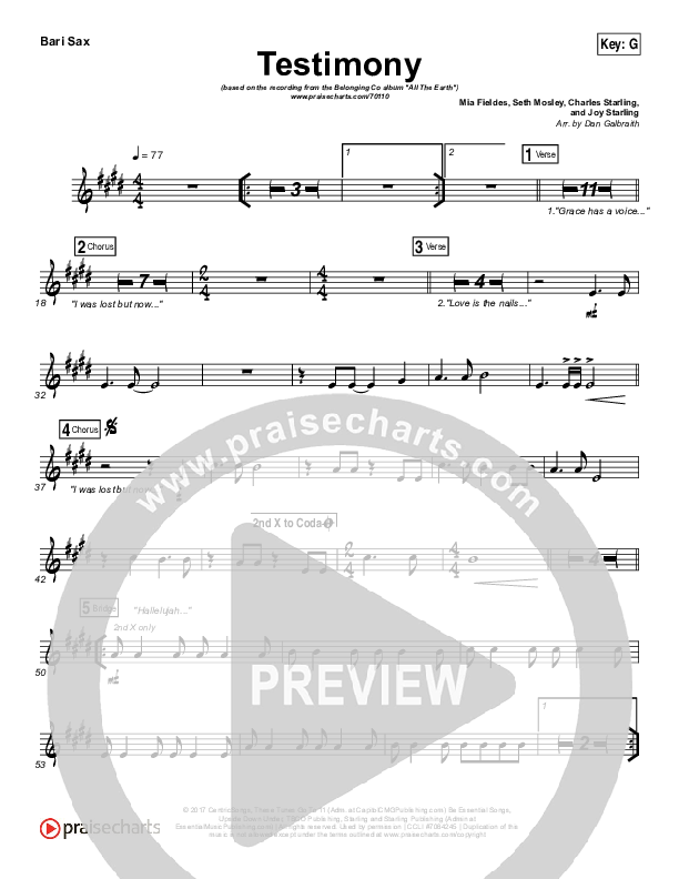 Testimony Bari Sax (The Belonging Co / Cody Carnes)