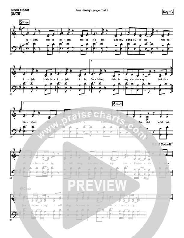 Testimony Choir Vocals (SATB) (The Belonging Co / Cody Carnes)