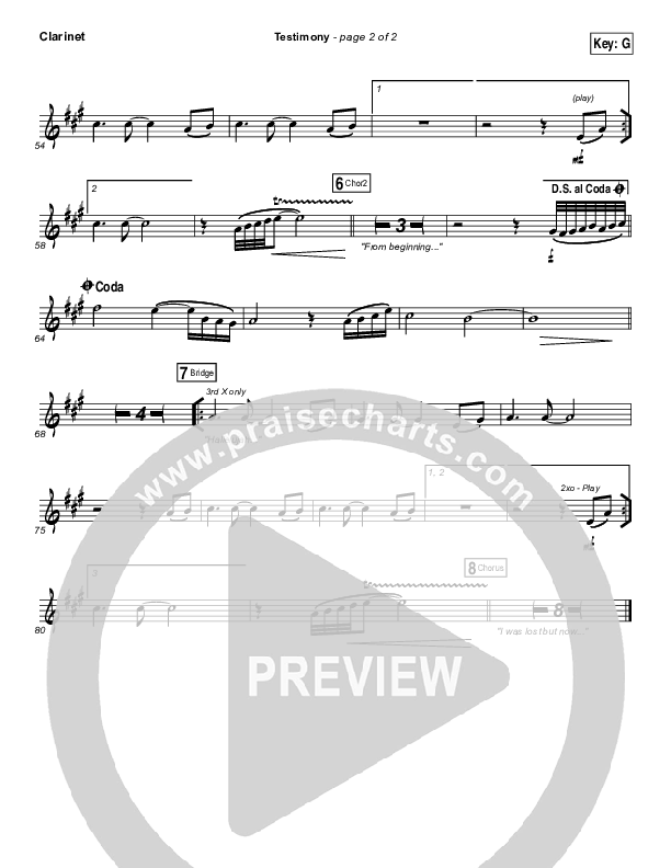 Testimony Clarinet (The Belonging Co / Cody Carnes)