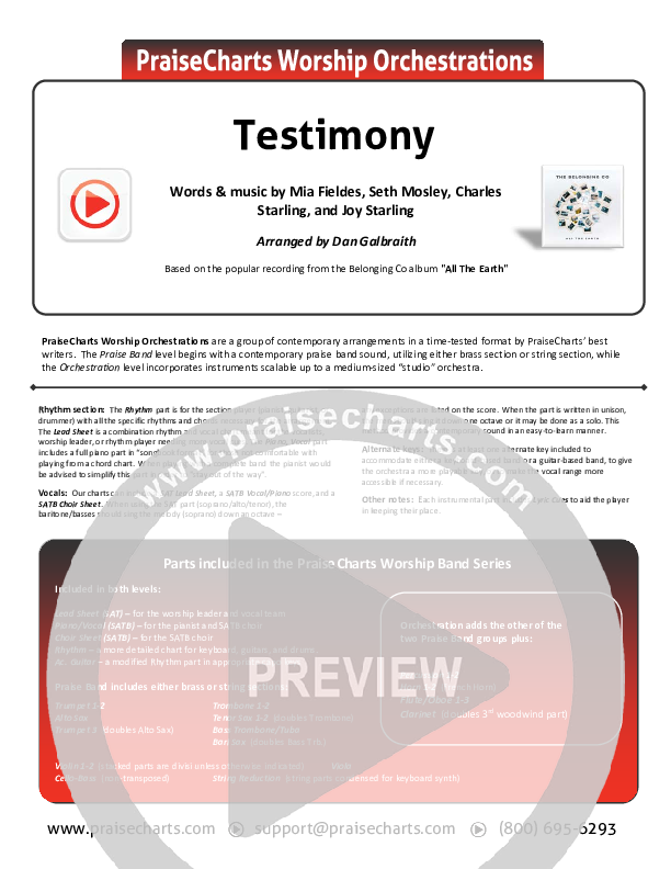 Testimony Cover Sheet (The Belonging Co / Cody Carnes)
