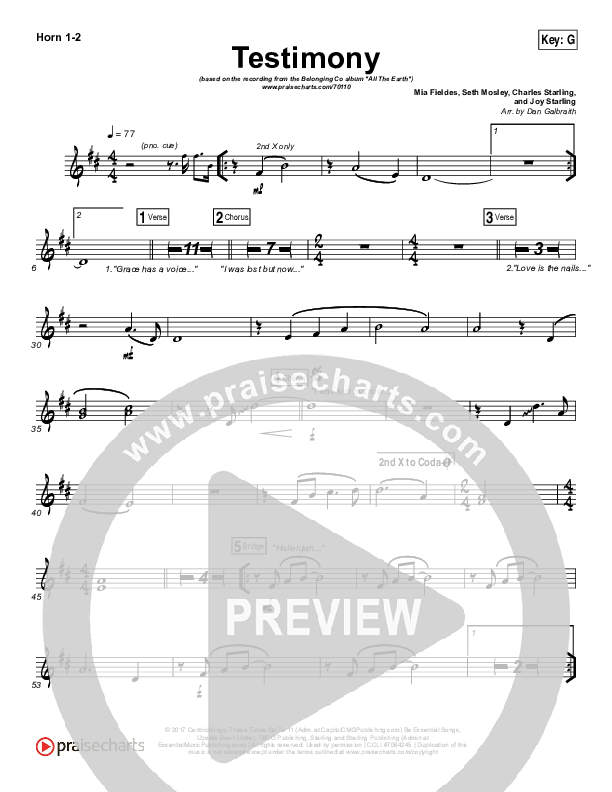 Testimony Brass Pack (The Belonging Co / Cody Carnes)