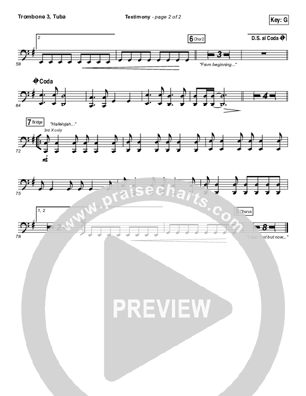 Testimony Trombone 3/Tuba (The Belonging Co / Cody Carnes)