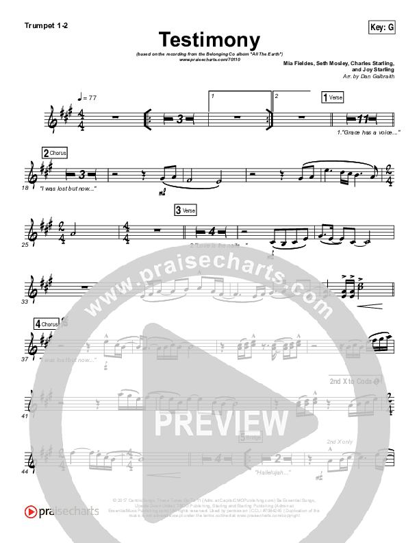 Testimony Brass Pack (The Belonging Co / Cody Carnes)