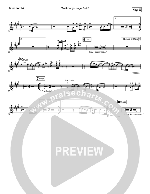 Testimony Trumpet 1,2 (The Belonging Co / Cody Carnes)