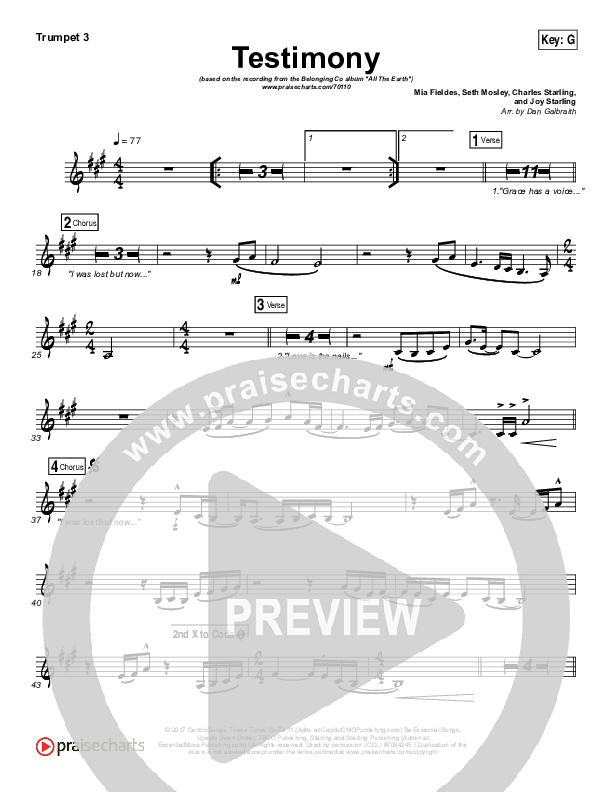 Testimony Trumpet 3 (The Belonging Co / Cody Carnes)