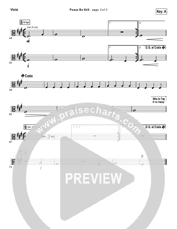 Peace Be Still Viola (The Belonging Co / Lauren Daigle)