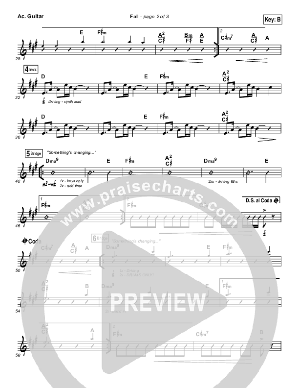 Fall Acoustic Guitar (The Belonging Co / Meredith Andrews / Andrew Holt)