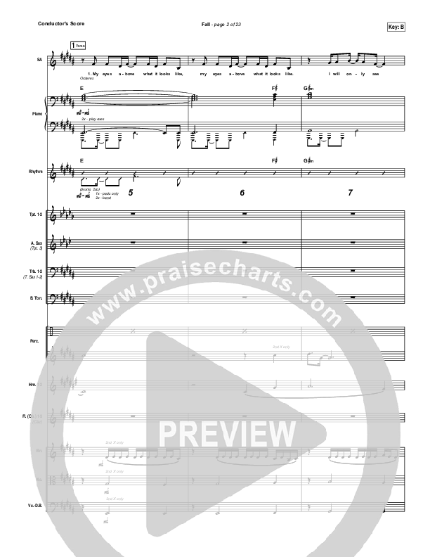 Fall Conductor's Score (The Belonging Co / Meredith Andrews / Andrew Holt)