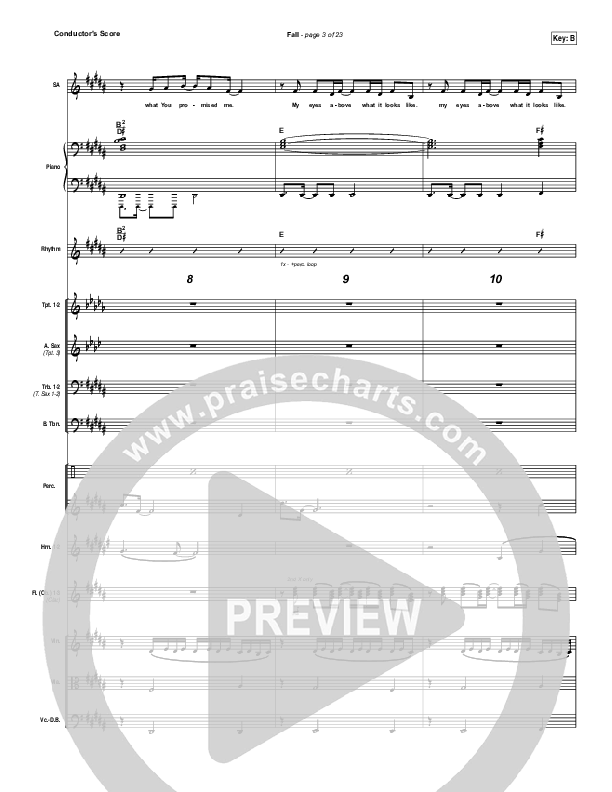 Fall Conductor's Score (The Belonging Co / Meredith Andrews / Andrew Holt)