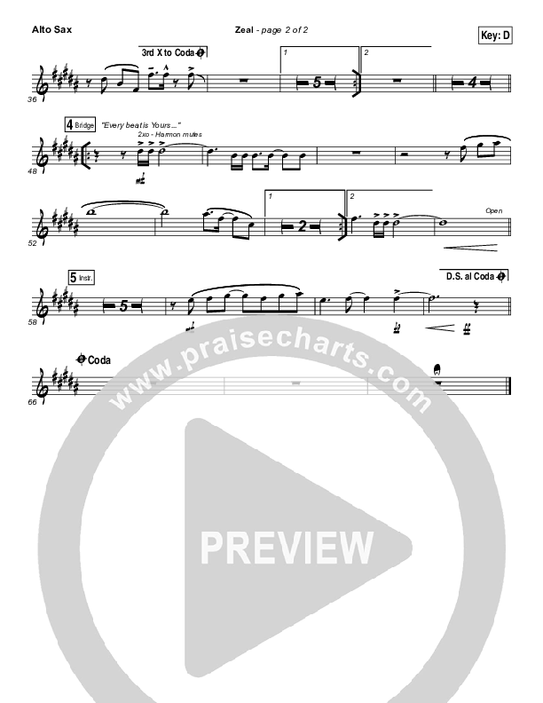 Zeal (Allskate Remix) Alto Sax (The Belonging Co / Henry Seeley)