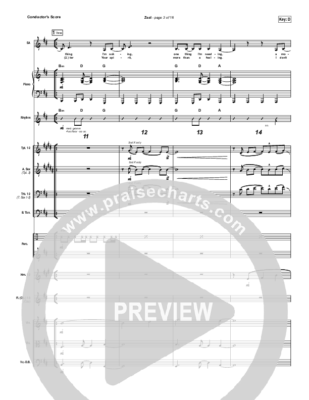 Zeal (Allskate Remix) Conductor's Score (The Belonging Co / Henry Seeley)