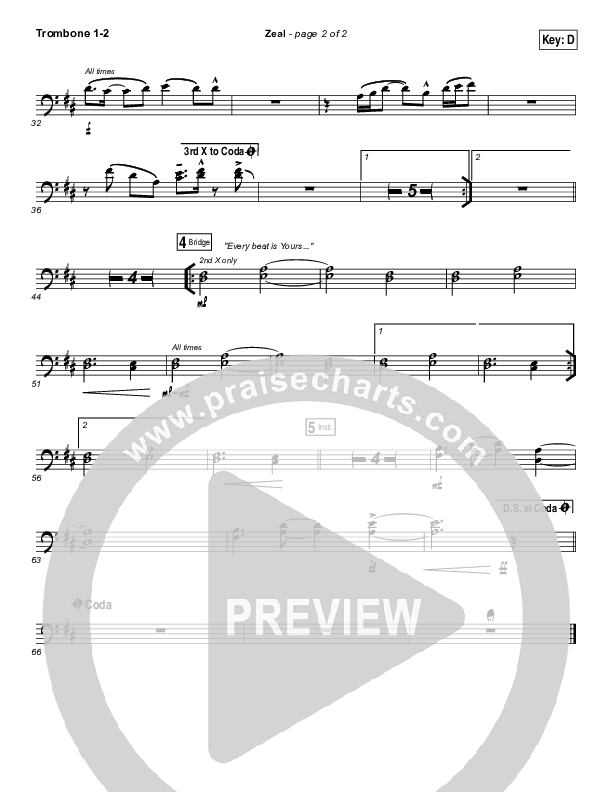 Zeal Trombone 1/2 (The Belonging Co / Henry Seeley)