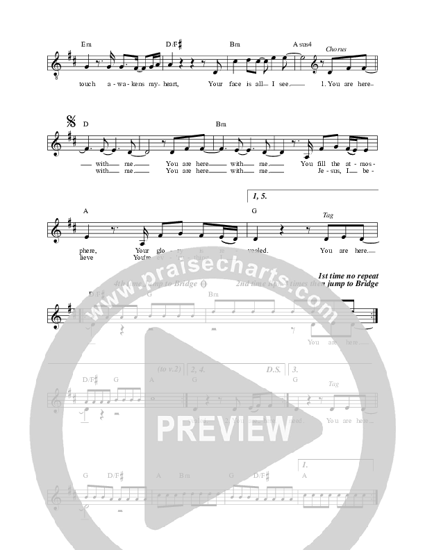 You Are Here Lead Sheet (Planetshakers)