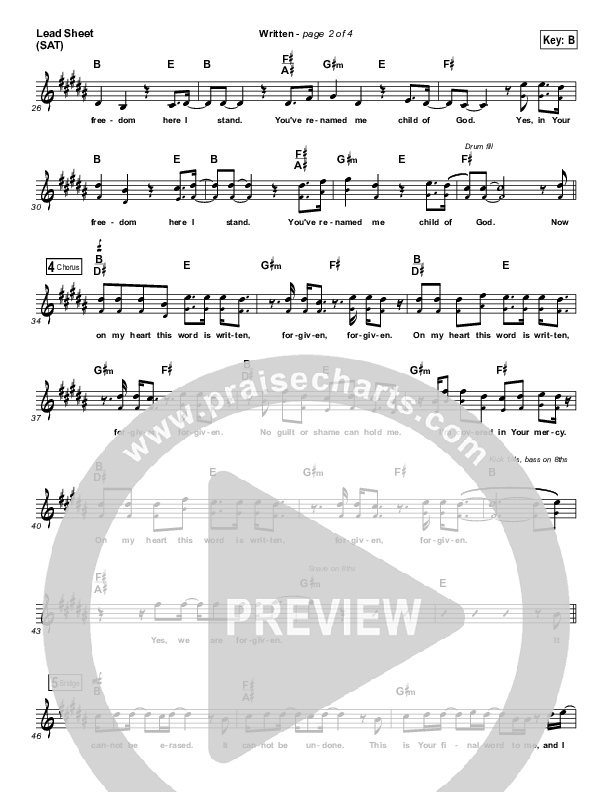 All The World Chords PDF (North Point Worship / Heath Balltzglier) -  PraiseCharts