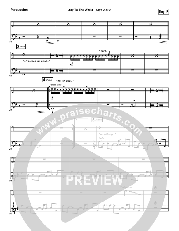 Joy To The World Percussion (Hillsong Worship)