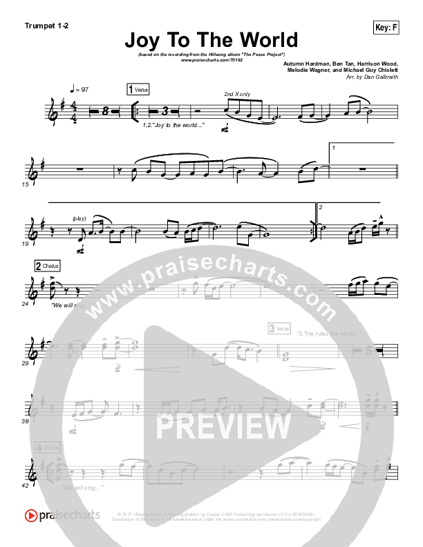 Joy To The World Brass Pack (Hillsong Worship)