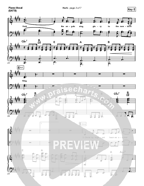 Hark Piano/Vocal Pack (Hillsong Worship)