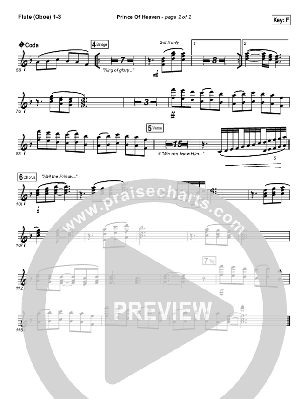 Prince Of Heaven Wind Pack (Hillsong Worship)