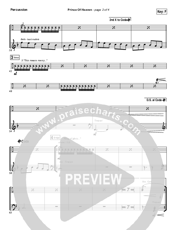 Prince Of Heaven Percussion (Hillsong Worship)