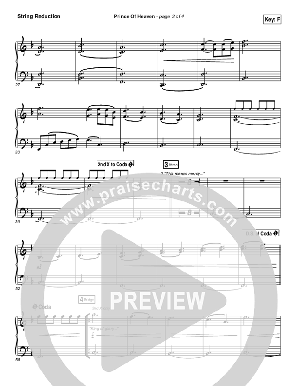 Prince Of Heaven String Pack (Hillsong Worship)