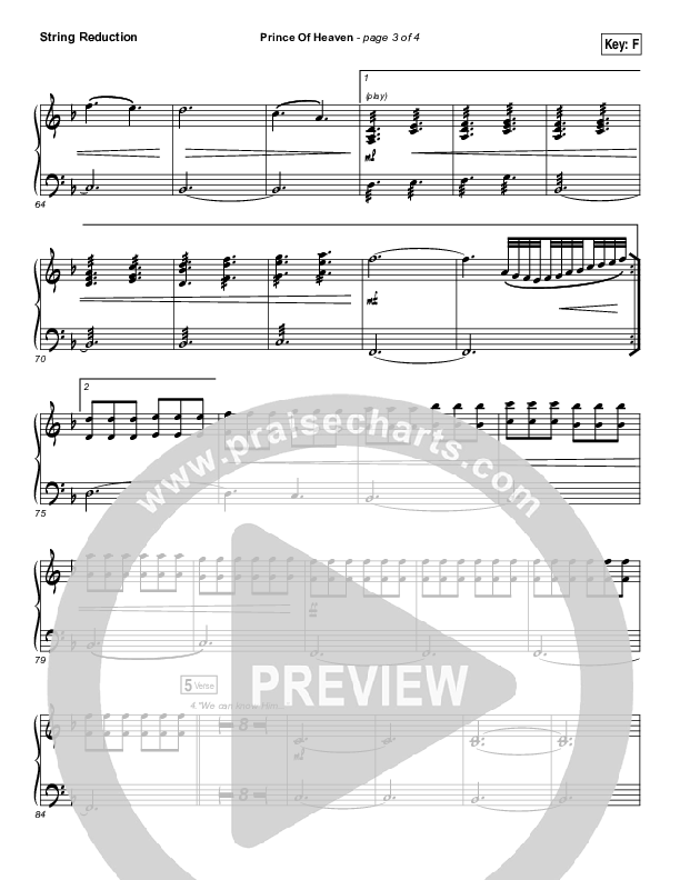 Prince Of Heaven String Pack (Hillsong Worship)