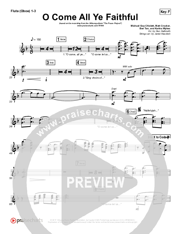 O Come All Ye Faithful Wind Pack (Hillsong Worship)