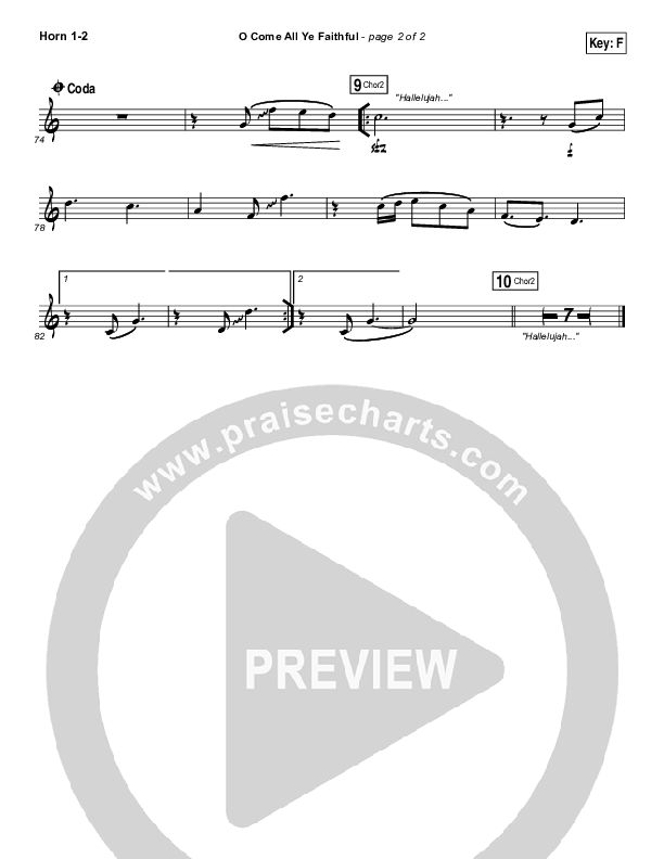 O Come All Ye Faithful Brass Pack (Hillsong Worship)