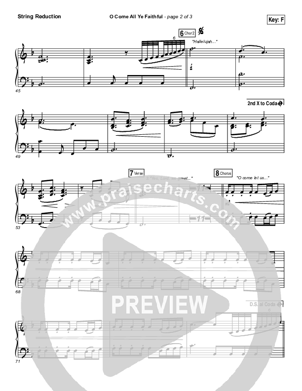 O Come All Ye Faithful String Pack (Hillsong Worship)