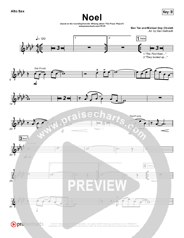 Noel Alto Sax (Hillsong Worship)